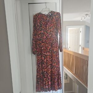 Brand New Canyon Retreat Floral Long Sleeve Maxi Dress